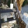 Escabeau gris en location-Décoration Aix