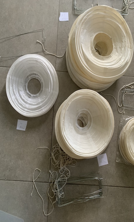 Lanterne papier blanc