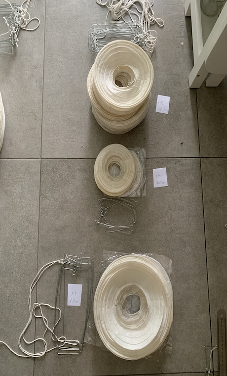 Lanterne papier blanc