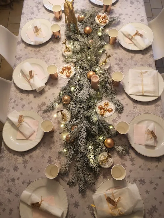 Décoration de table noel