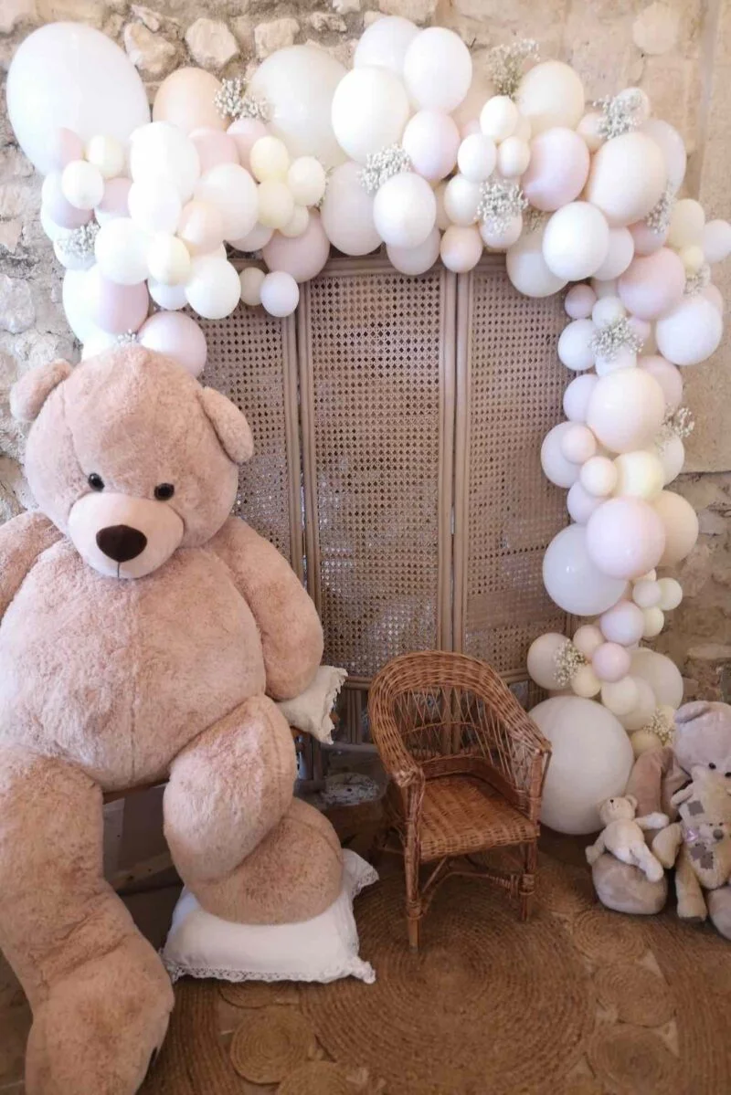 Kit déco ours bapteme boheme
