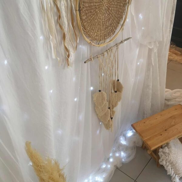 Macramé à suspendre Le kit Décor photo bohème