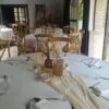 Chemin de table voilage saumon à Aix
