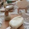 Support carré en bois