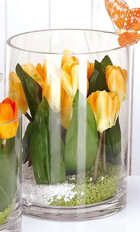 Vase cylindrique transparent xxl