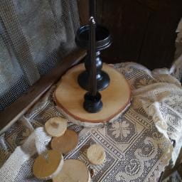 Bougeoir noir vintage